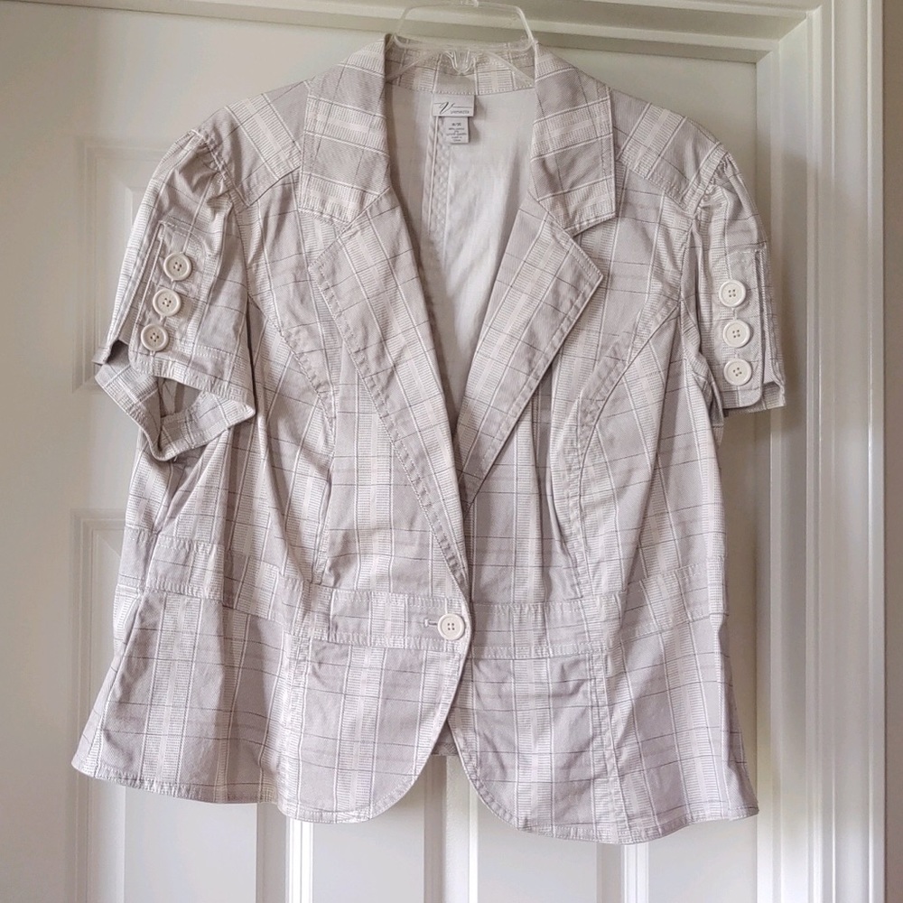 Lane Bryant/Venezia Short-Sleeve Blazer - 18/20